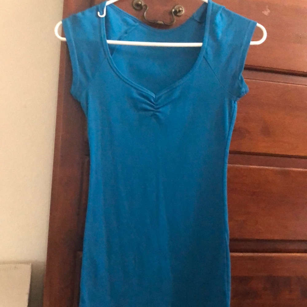 Pretty blue Vicky’s T shop t shirt